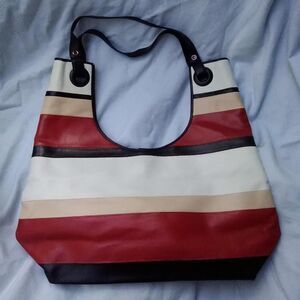 Dkny Women's Red and Cream Bag